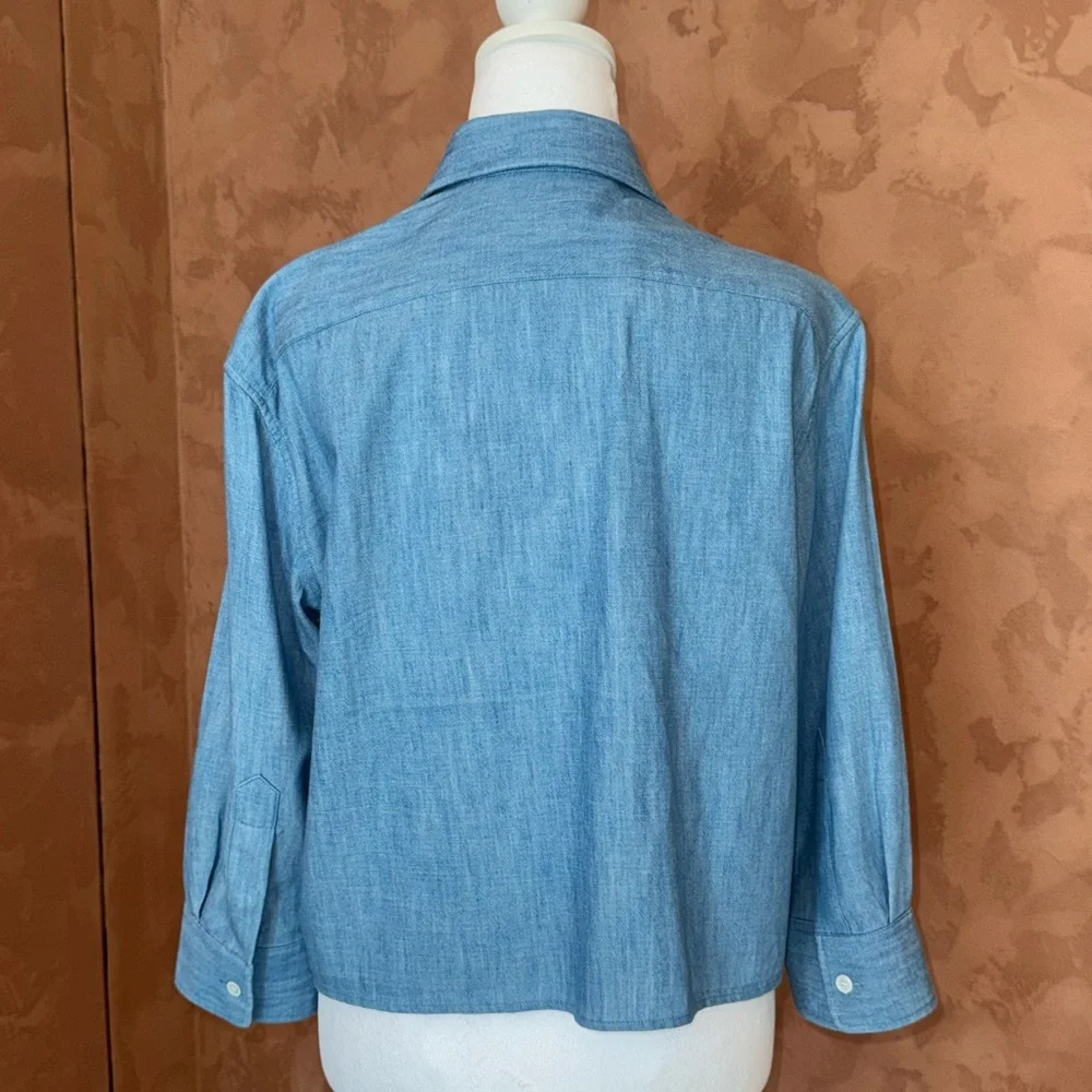 Celine Light Blue Denim Shirt - Picture 2 of 5